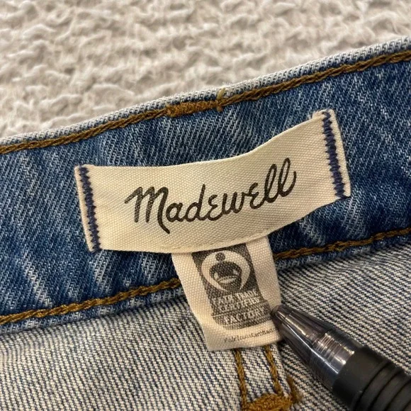 Madewell The Perfect Vintage Wide Leg Jean Womens 26x29 Blue High Rise NR475 - Picture 2 of 15